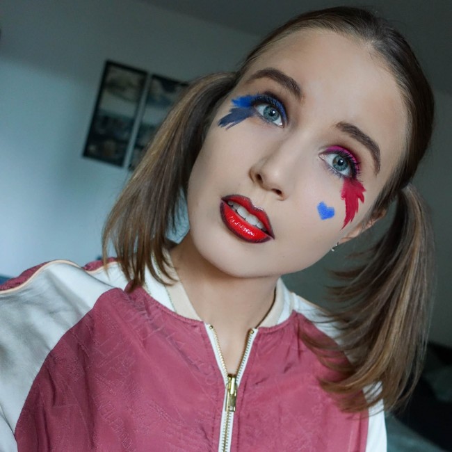 Suelovesnyc Harley Quinn Makeup Tutorial für Halloween